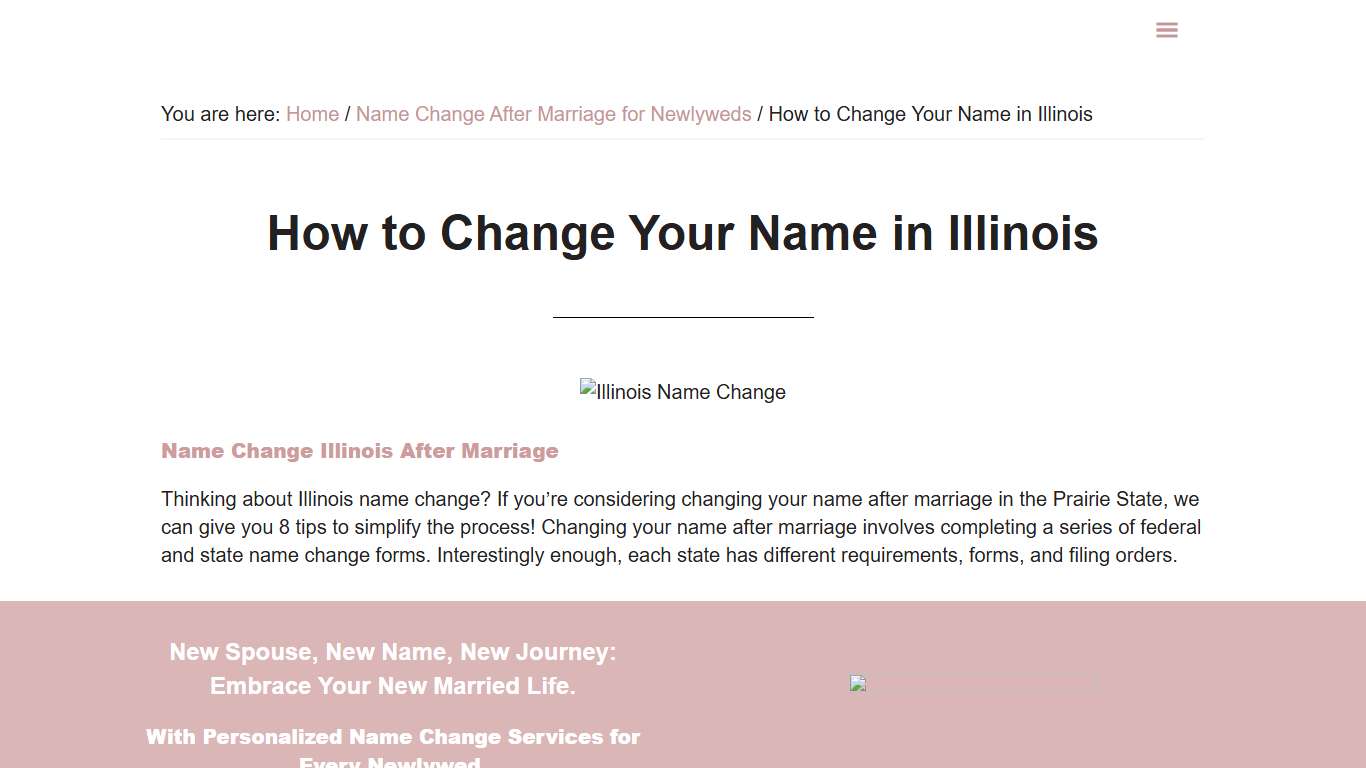 How to Change Your Name in Illinois 2026 - MissNowMrs